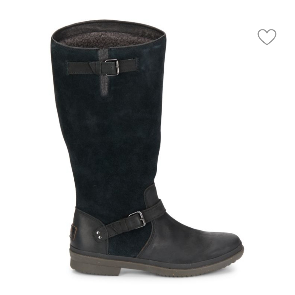 Ugg Thomsen black riding boots size 5